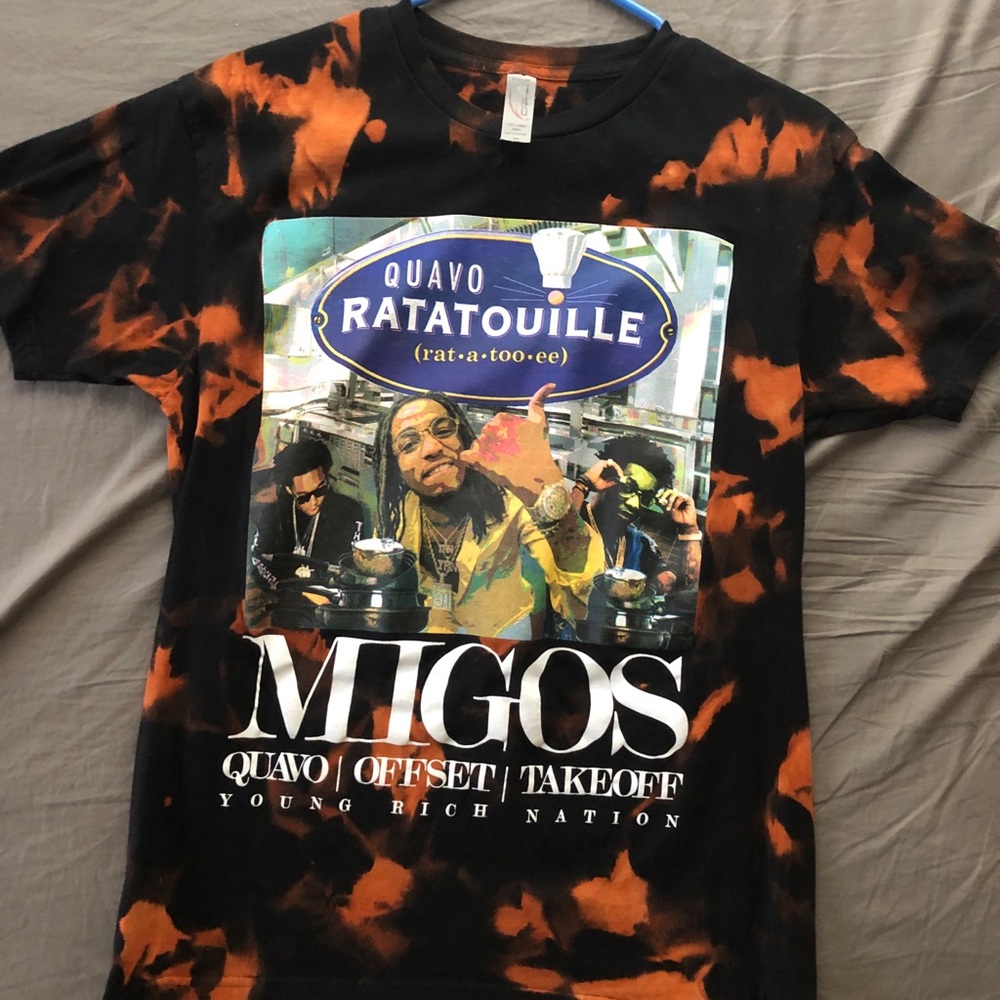 Migos bleached t shirt men’s medium
